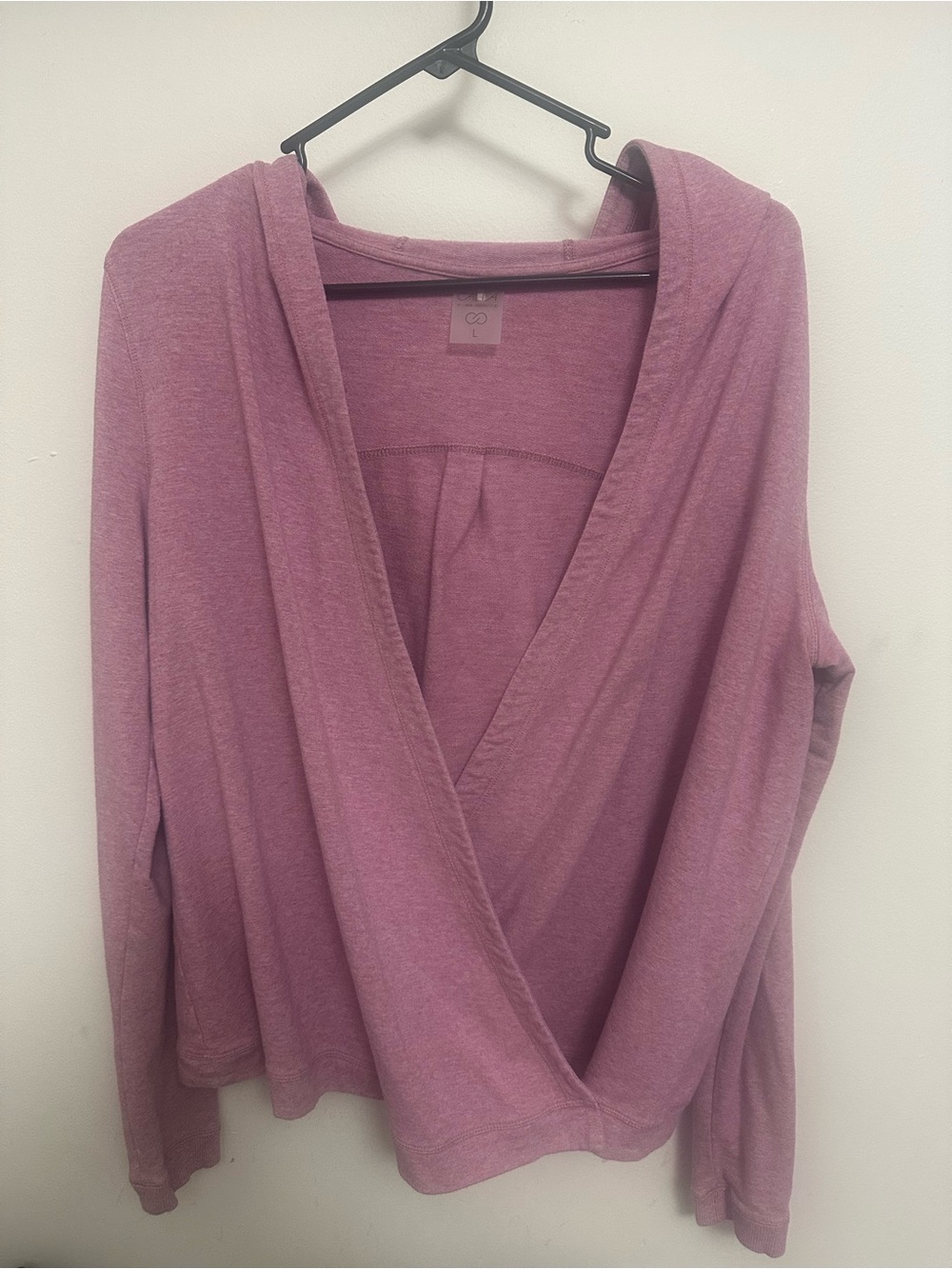 Calia Draped Hoodie in Dusty Rose
